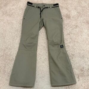 DOPE Tigress Ski Pants Womens Medium Walnut Beige Waterproof Insulated Snowboard